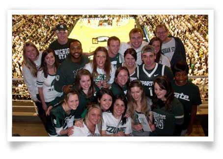 GSA at MSU basketball game