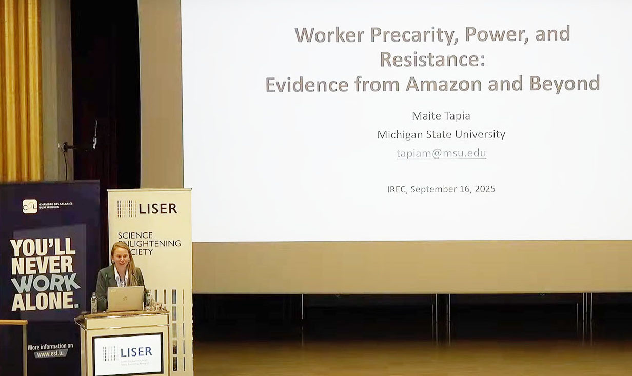 Maite Tapia's keynote address at LISER conference in Luxemburg