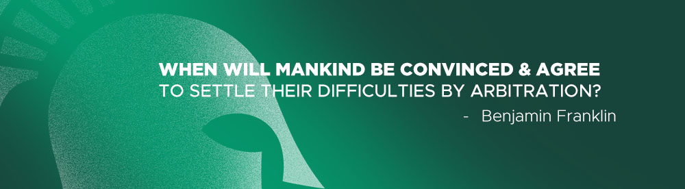 When will mankind be convinced and agree to settle their difficulties by arbitration?
