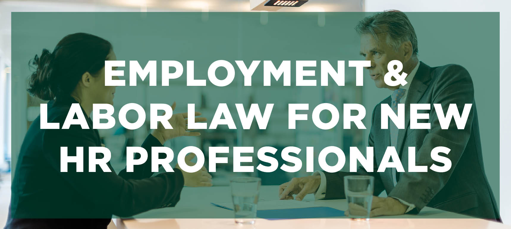 Learn more about the Employment and Labor Law for New HR Professionals program
